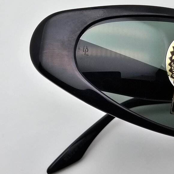 Ray-Ban B&L W1924 XYAO Ebony Frame G-15 Green Glass Lens Cat Eye Sunglasses 55mm
